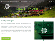 Tablet Screenshot of karadenizvakfi.org